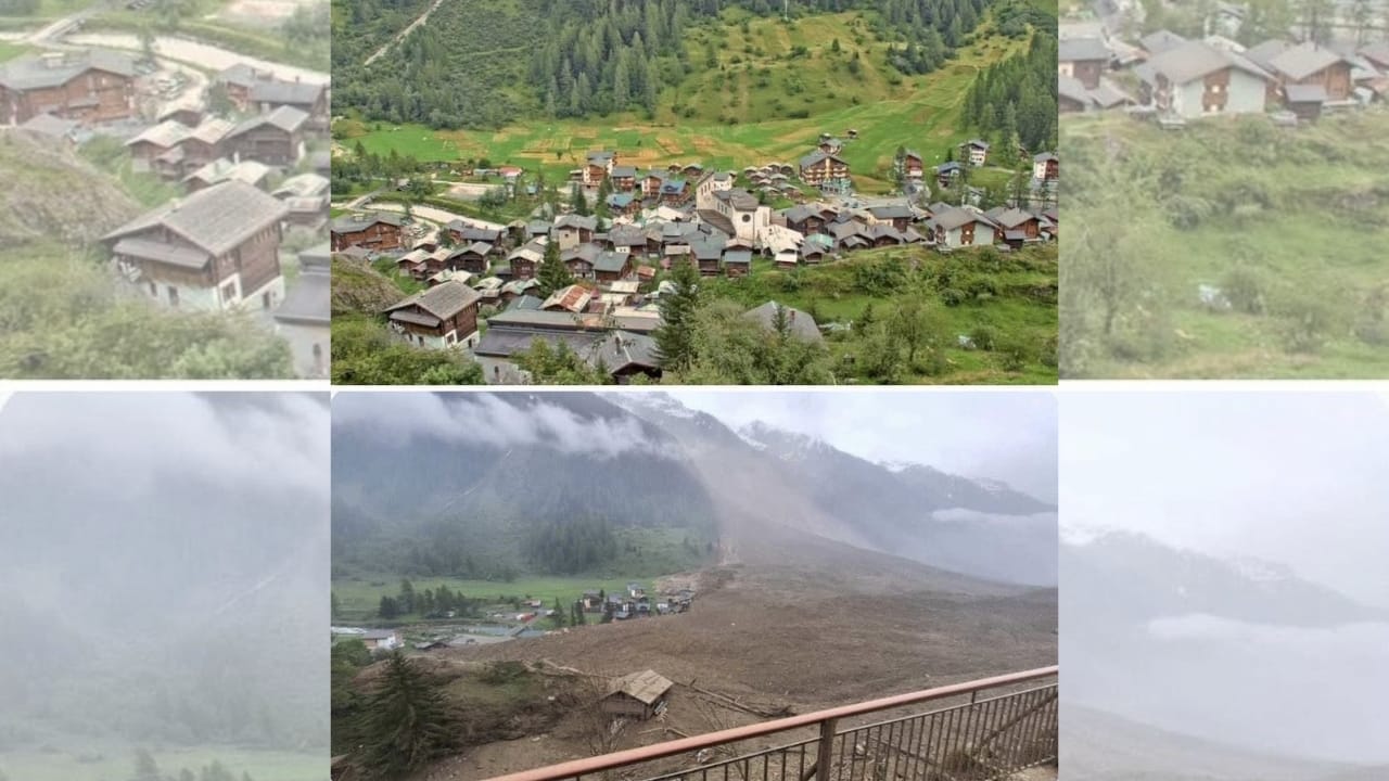El glaciar Birch se derrumba sobre un pueblo de Suiza con una avalancha brutal | Eltiempo.es