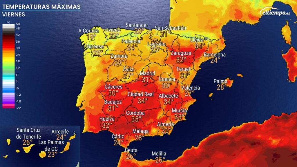 calor viernes
