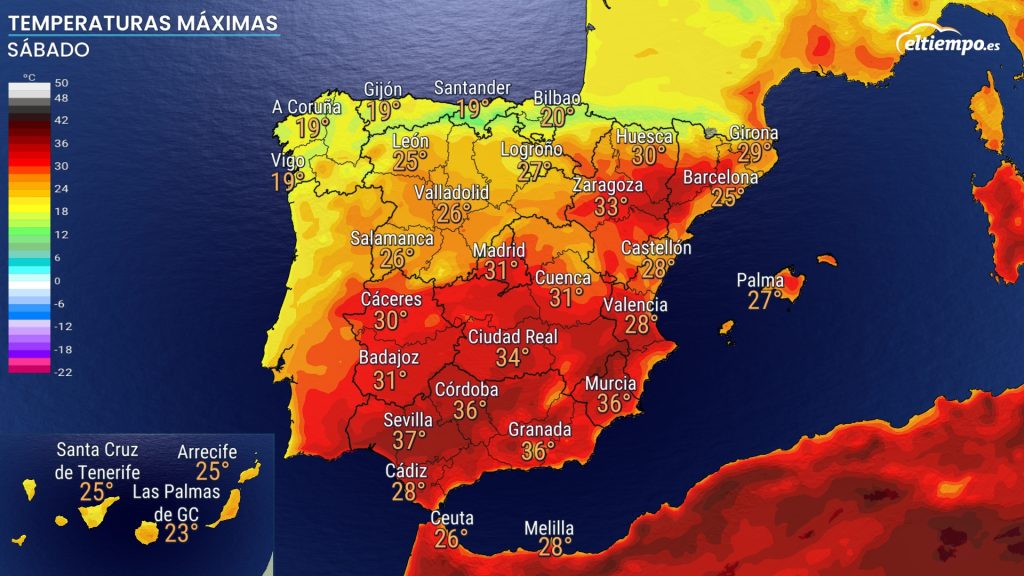 calor sábado
