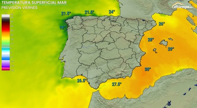 El agua del Cantábrico también se recalienta: está 5ºC por encima de lo normal