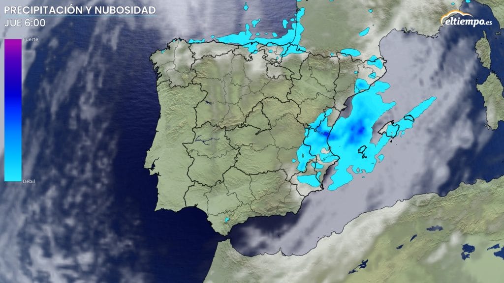 tiempo próxima semana intensidad jueves