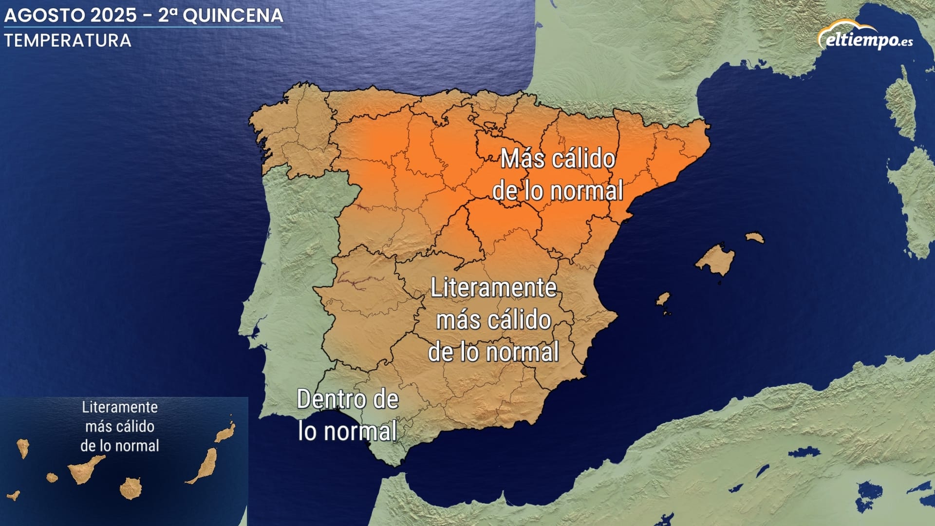 ¿Ola de calor eterna? El calor continuará durante toda la segunda quincena de agosto | Eltiempo.es