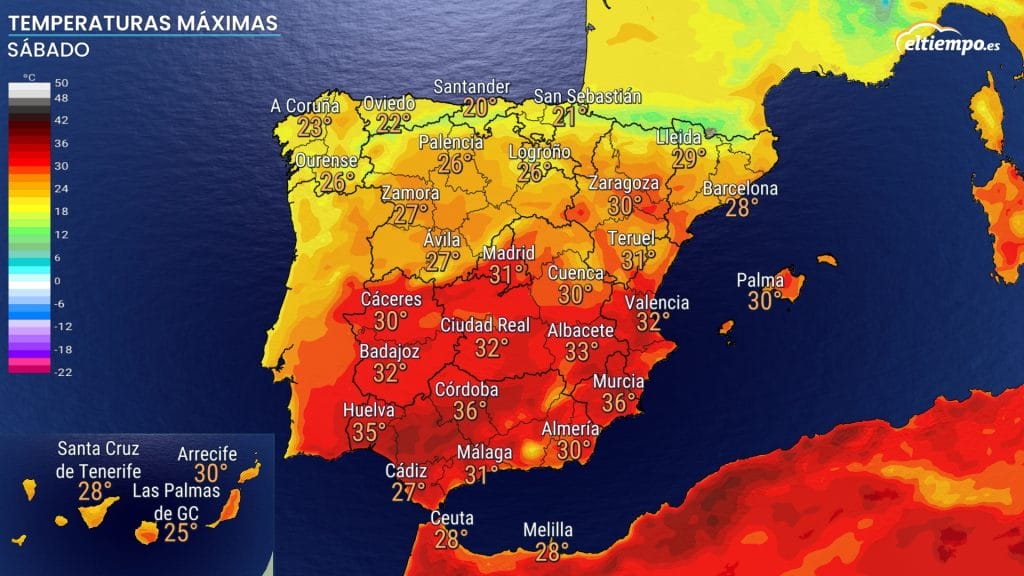 calor sábado