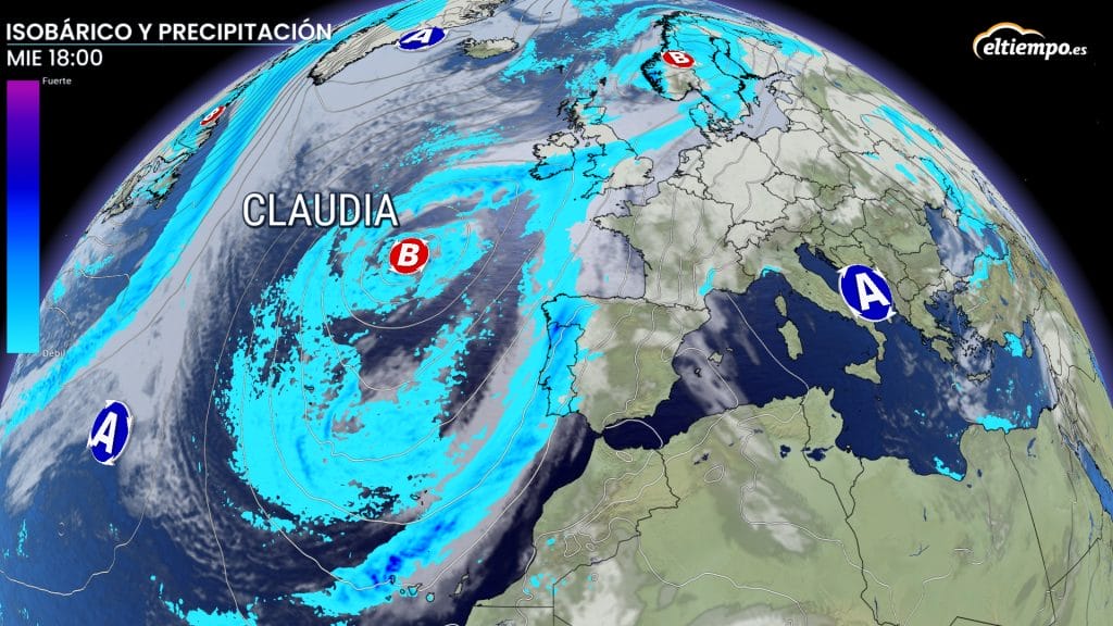 borrasca Claudia Canarias