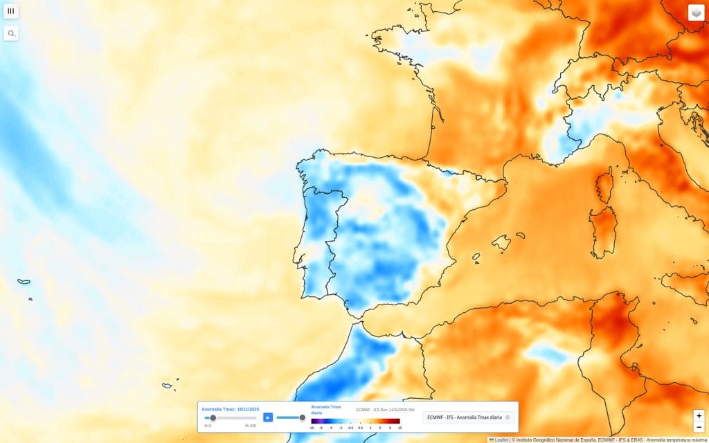 descenso temperaturas sábado