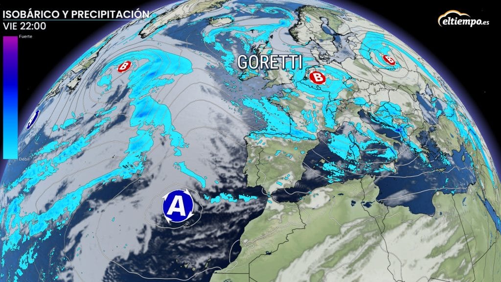 borrasca Goretti viernes