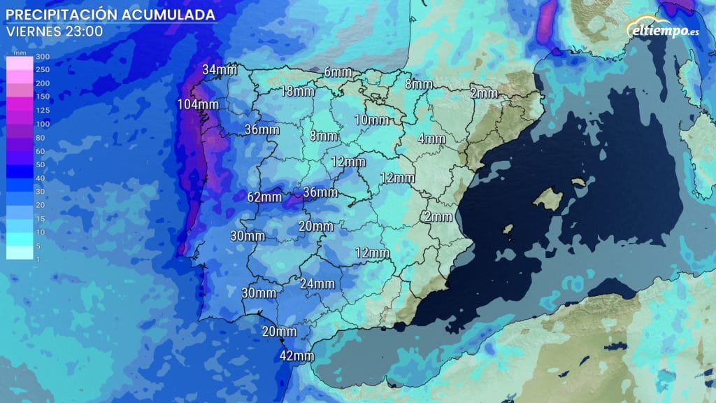 frentes lluvia acumulado