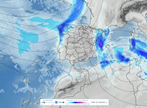 España bajo el asedio atlántico: una sucesión de frentes traerá lluvia, viento y nieve sin tregua