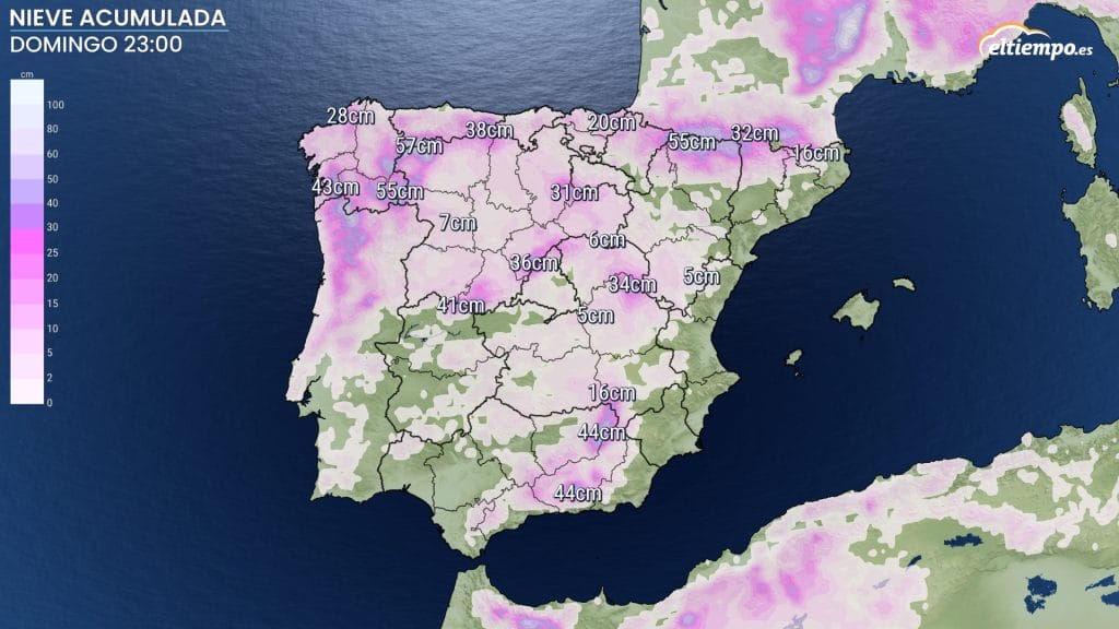 borrasca Ingrid nieve