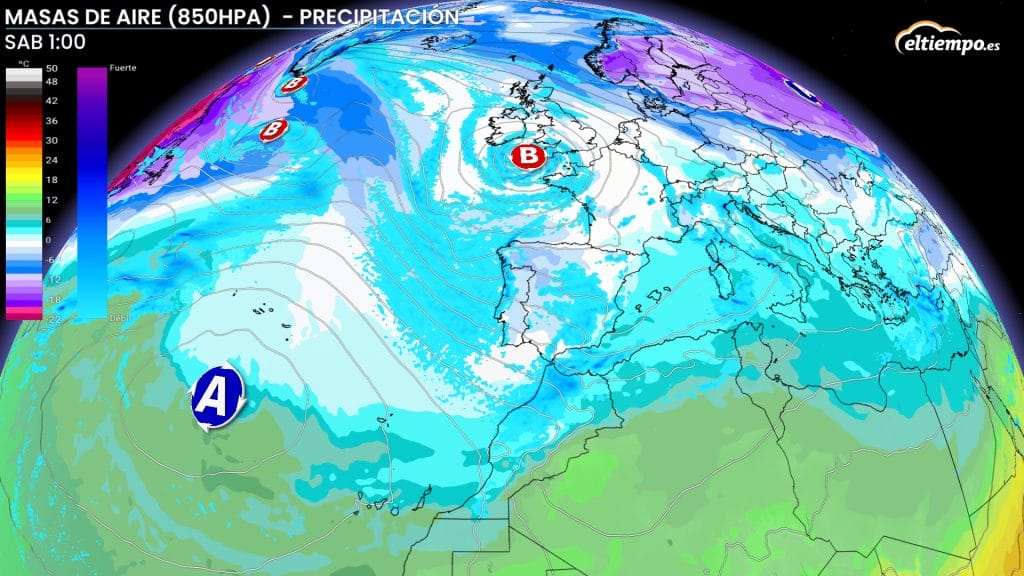 borrasca Ingrid sábado