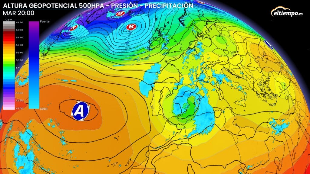 próxima semana geopotencial