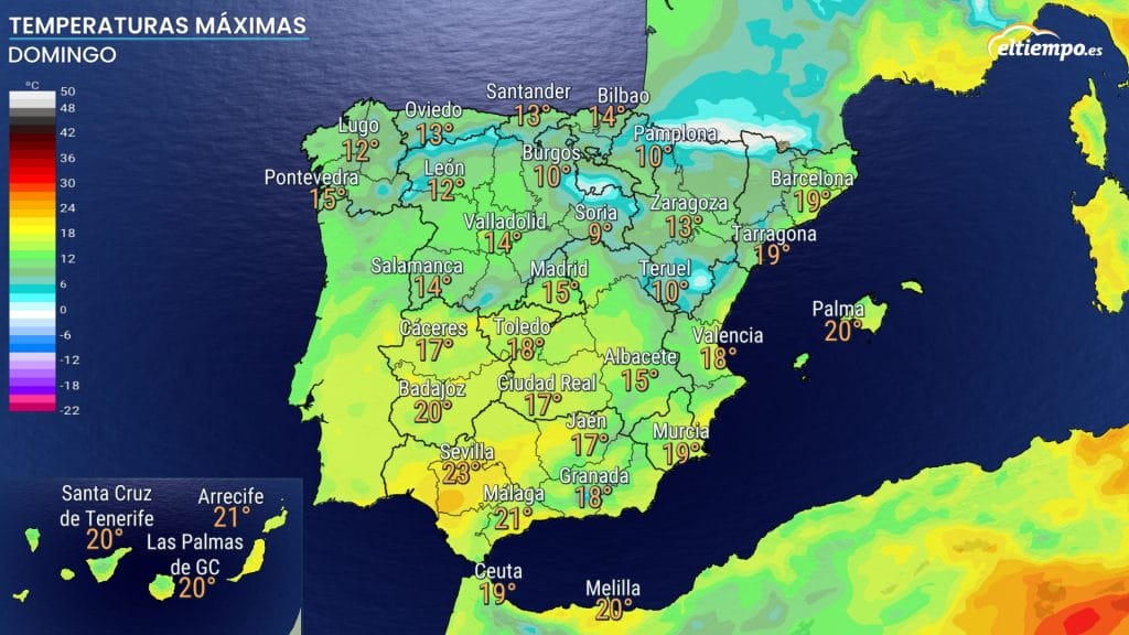 invierno maximas domingo