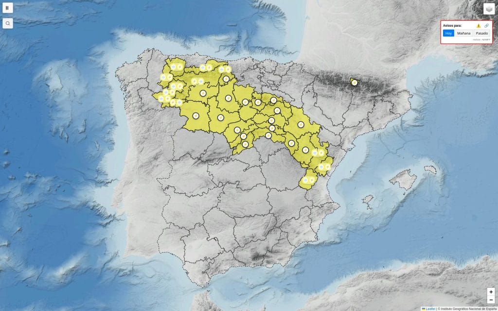 tormentas avisos viernes