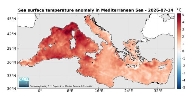 El Mediterráneo arde: las aguas de Pollença, Mallorca, superan ya los 30ºC