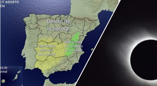 Ya sabemos el tiempo que podríamos tener en la semana del eclipse solar total en España