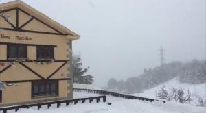 Así nevaba hoy en la Comunidad de Madrid